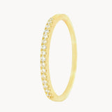 ANILLO MEDIA ALIANZA CON DIAMANTES 0.13 QUILATES ADORA