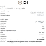 COLGANTE DIAMANTE CREADO 1 QUILATE CERTIFICADO IGI