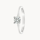ANILLO SOLITARIO DIAMANTE CREADO 0.50 QUILATES CERTIFICADO IGI