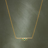 COLLAR WITH EMERALDS AINES