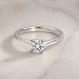 ANILLO SOLITARIO DIAMANTE CREADO 0.50 QUILATES CERTIFICADO IGI