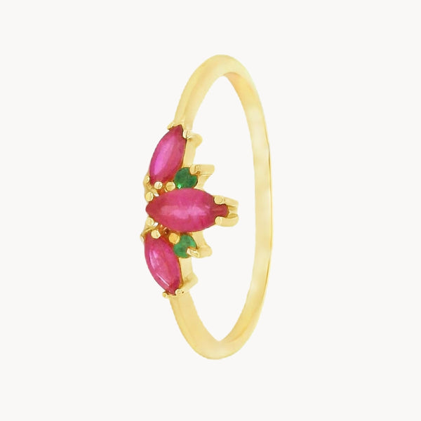 ANILLO RUBIES Y ESMERALDAS EMELINA