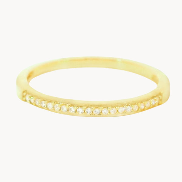 ANILLO MEDIA ALIANZA CON DIAMANTES 0.060 QUILATES KALEY