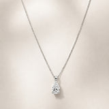 COLGANTE DIAMANTE CREADO 0.55 QUILATES PERILLA CERTIFICADO IGI