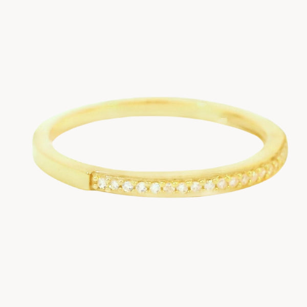 ANILLO MEDIA ALIANZA CON DIAMANTES 0.060 QUILATES KALEY