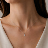 COLGANTE DIAMANTE CREADO 0.55 QUILATES PERILLA CERTIFICADO IGI