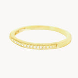 ANILLO MEDIA ALIANZA CON DIAMANTES 0.060 QUILATES KALEY