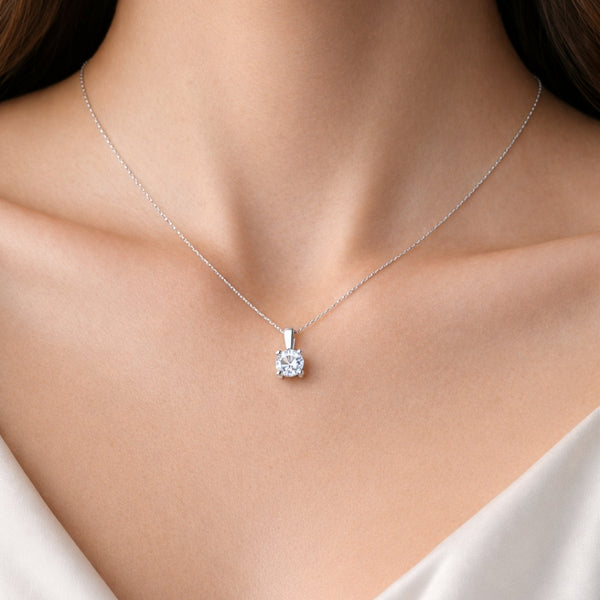 COLGANTE DIAMANTE CREADO 1 QUILATE CERTIFICADO IGI