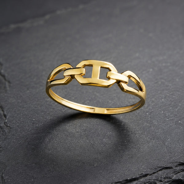 ANILLO ANCLA PULIDO Y BRILLO