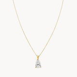 COLGANTE DIAMANTE CREADO 0.76 QUILATES PERILLA CERTIFICADO IGI