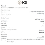 COLGANTE DIAMANTE CREADO 0.76 QUILATES PERILLA CERTIFICADO IGI