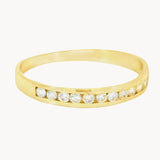 ANILLO MEDIA ALIANZA CON DIAMANTES 0.21 QUILATES TACEY