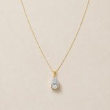 COLGANTE DIAMANTE CREADO 0.76 QUILATES PERILLA CERTIFICADO IGI