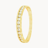 ANILLO MEDIA ALIANZA CON DIAMANTES 0.21 QUILATES TACEY
