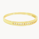 ANILLO MEDIA ALIANZA CON DIAMANTES 0.12 QUILATES TACEY