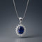 COLGANTE ZAFIRO Y DIAMANTES CREADOS COLECCION ASTRA