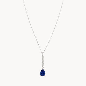Pendente Safira e Diamantes Veda