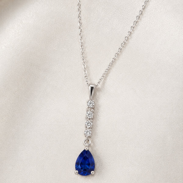 COLGANTE ZAFIRO Y DIAMANTES VEDA