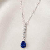 COLGANTE ZAFIRO Y DIAMANTES VEDA