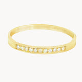 ANILLO MEDIA ALIANZA CON DIAMANTES 0.063 QUILATES TACEY