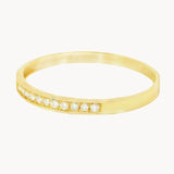 ANILLO MEDIA ALIANZA CON DIAMANTES 0.063 QUILATES TACEY
