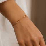 PULSERA CUADRADOS Y DIAMANTES LAUREL