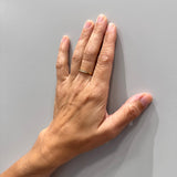 ANILLO MEDIA ALIANZA CON DIAMANTES 0.063 QUILATES TACEY