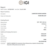 COLGANTE DIAMANTE CREADO 0.78 QUILATES CERTIFICADO IGI