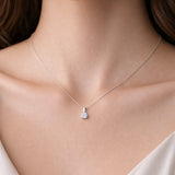 COLGANTE DIAMANTE CREADO 0.78 QUILATES CERTIFICADO IGI