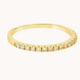 ANILLO MEDIA ALIANZA CON DIAMANTES 0.22 QUILATES RAYNA
