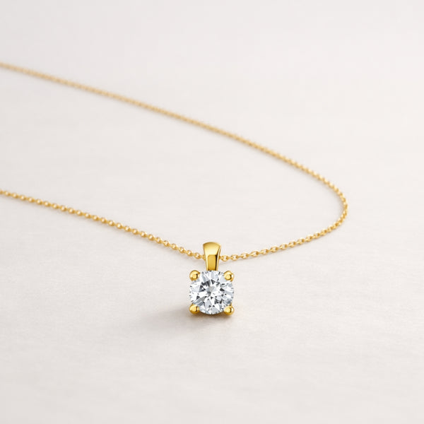 COLGANTE DIAMANTE CREADO 0.51 QUILATES CERTIFICADO IGI