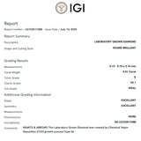 COLGANTE DIAMANTE CREADO 0.51 QUILATES CERTIFICADO IGI