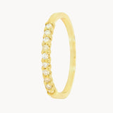 ANILLO MEDIA ALIANZA CON DIAMANTES 0.20 QUILATES DENICE
