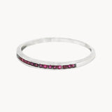 ANILLO CARRIL CON RUBIES NOLENE