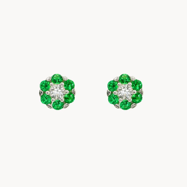 PENDIENTES CIRCONITAS VERDES RENIE