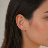 GREEN ZIRCONIA EARRINGS RENIE