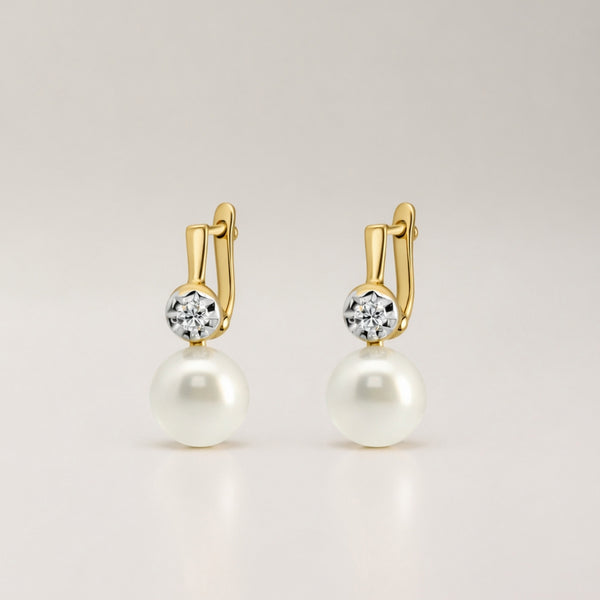 BRINCOS DE PÉROLA E ZIRCÓNIA CAMILA