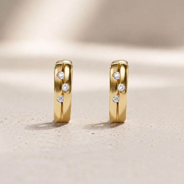 PENDIENTES CIRCONITAS BLANCAS KIA