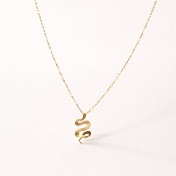 COLGANTE SERPIENTE ORO LISO