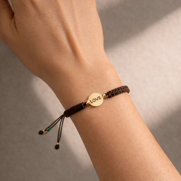 PULSERA MACRAME DISCO LOVE