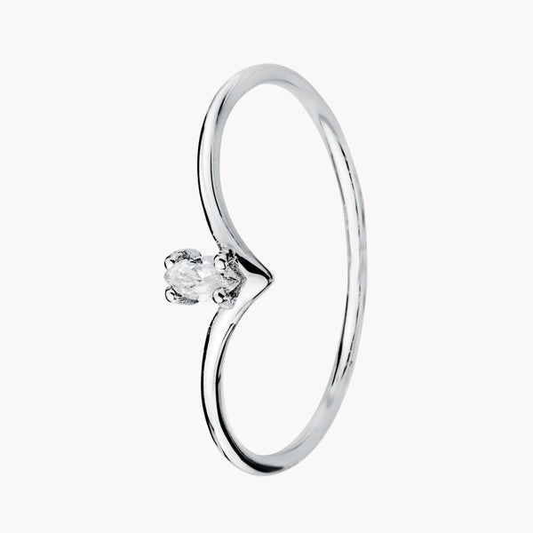 DIAMOND RING CREATED IN A MARQUISE CUT