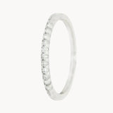 ANILLO MEDIA ALIANZA CON DIAMANTES 0.10 QUILATES DENICE