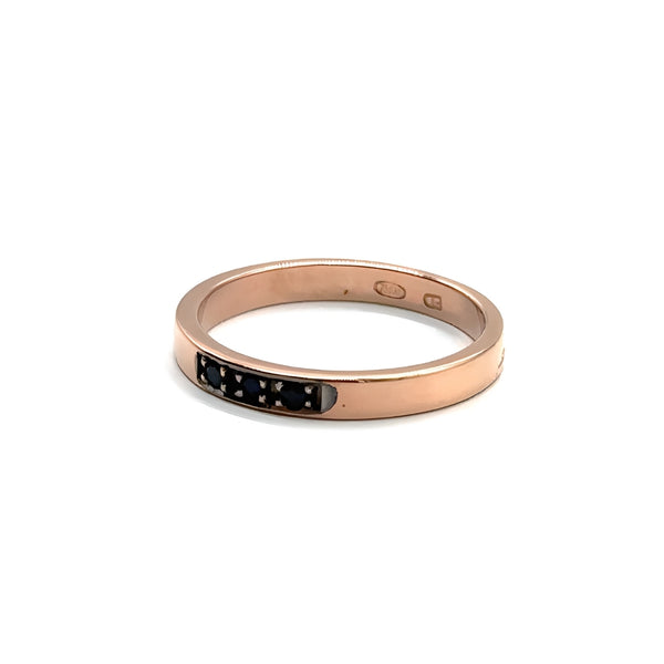 ROSE GOLD SAPPHIRES RING