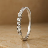 ANILLO MEDIA ALIANZA CON DIAMANTES 0.13 QUILATES ELMIRA