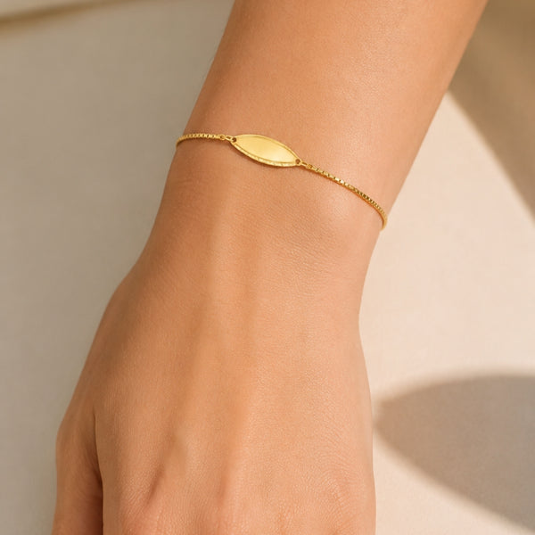 Oval Plaque ID Bracelet