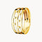 ANILLO TRIPLE BANDA CON CIRCONITAS BLANCAS