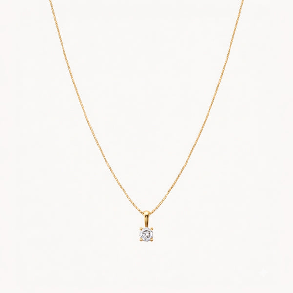 COLGANTE CON DIAMANTE GARRAS 0.050 QUILATES PUNTO DE LUZ