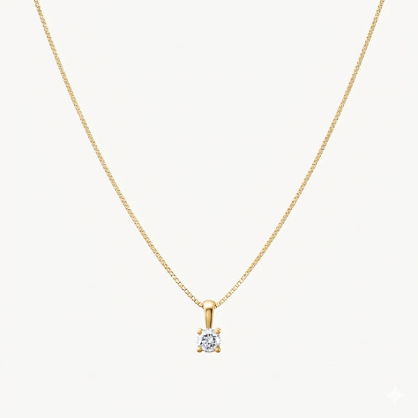 COLGANTE CON DIAMANTE GARRAS 0.10 QUILATES PUNTO DE LUZ