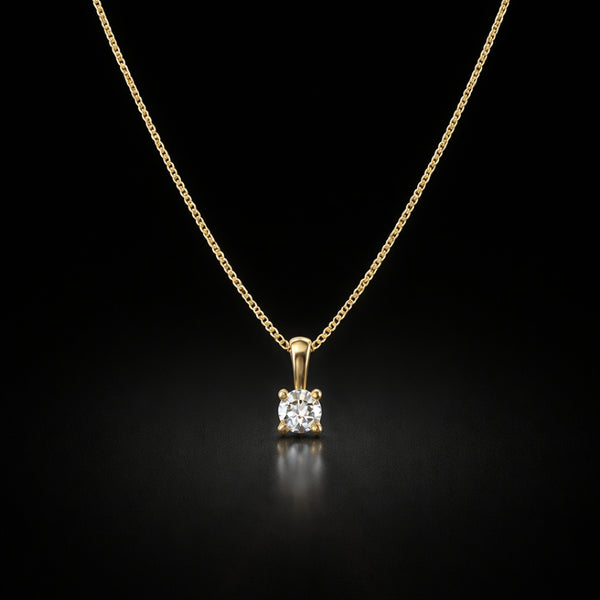 COLGANTE CON DIAMANTE GARRAS 0.10 QUILATES PUNTO DE LUZ