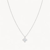 PENDENTIF AVEC DIAMANT MONTURE GRIFFE LOSANGE 0,20 CARATS POINT DE LUMIÈRE